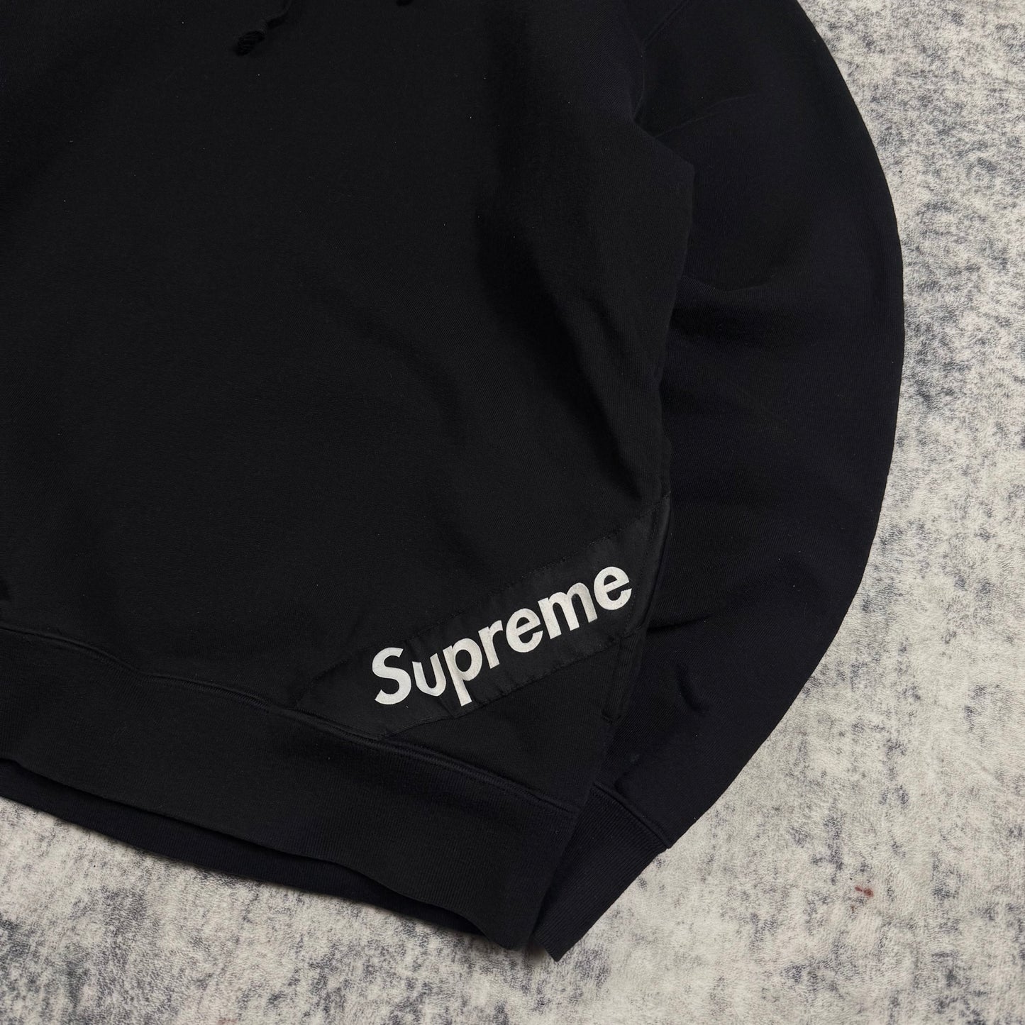 Supreme Corner Label ‘Black’ Hoodie