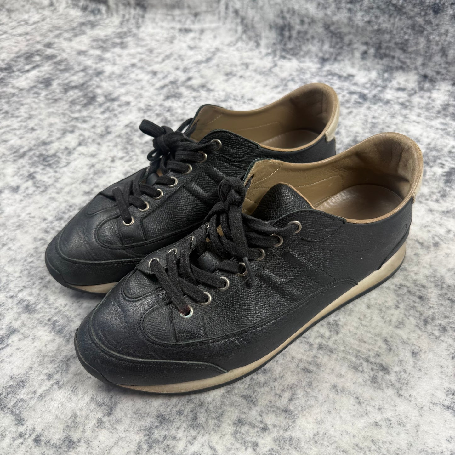 Hermès Quick H Logo ‘Black’ Leather Trainers