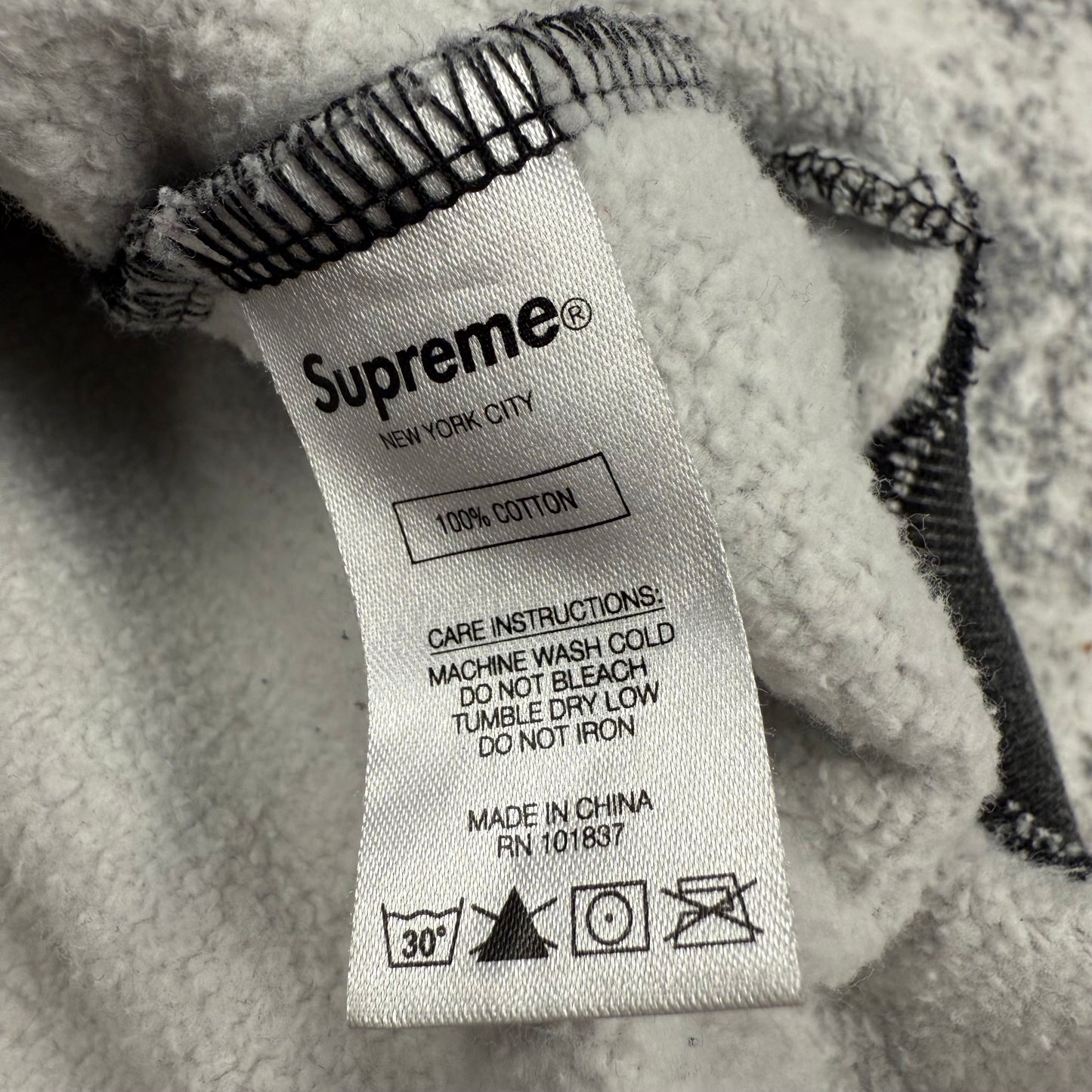 Supreme FW20 Studded Collars ‘Gray’ Hoodie