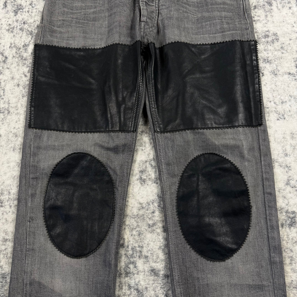 Maison Margiela AW/10 Runway Leather Patchwork Jeans
