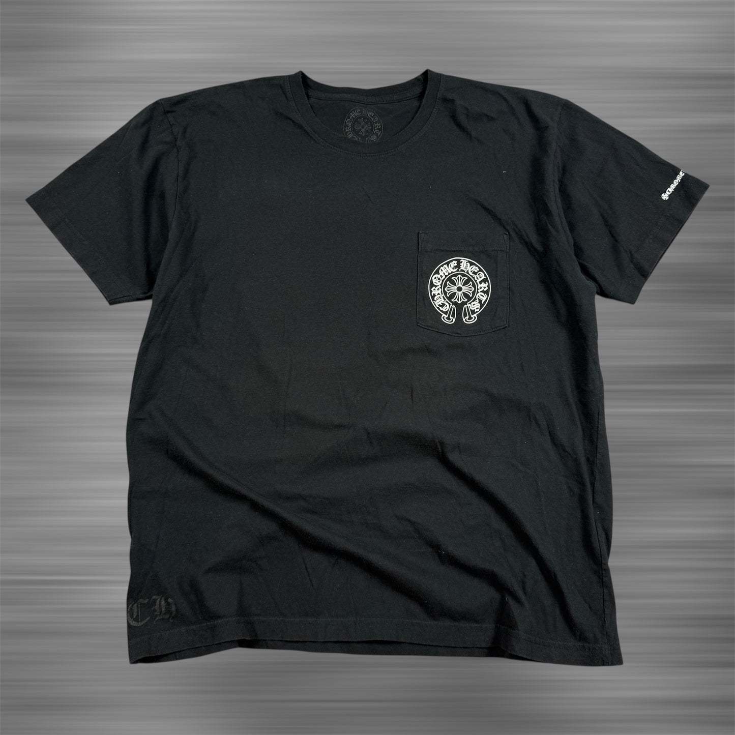 Chrome Hearts Horse Shoe ‘Black’ Logo Pocket T-Shirt