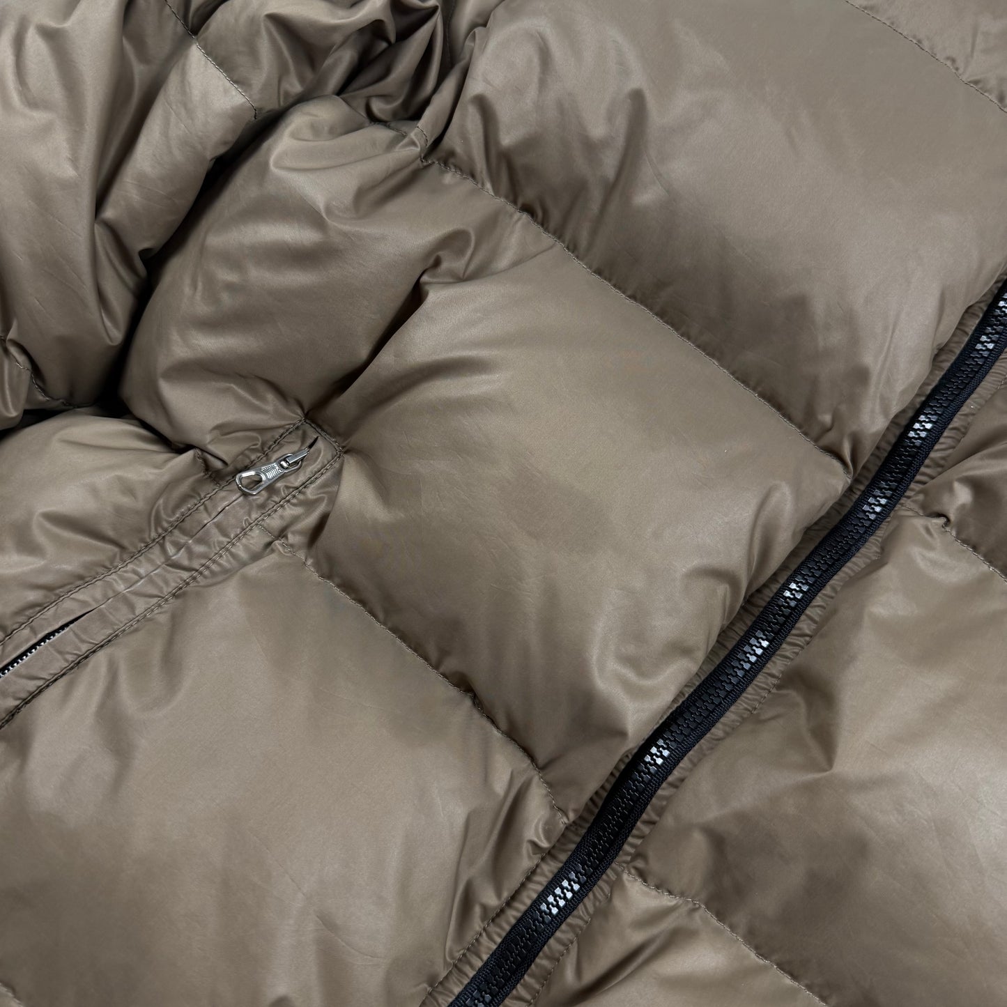 Moncler Vintage Brown Down Puffer Jacket With Sleeve Pocket