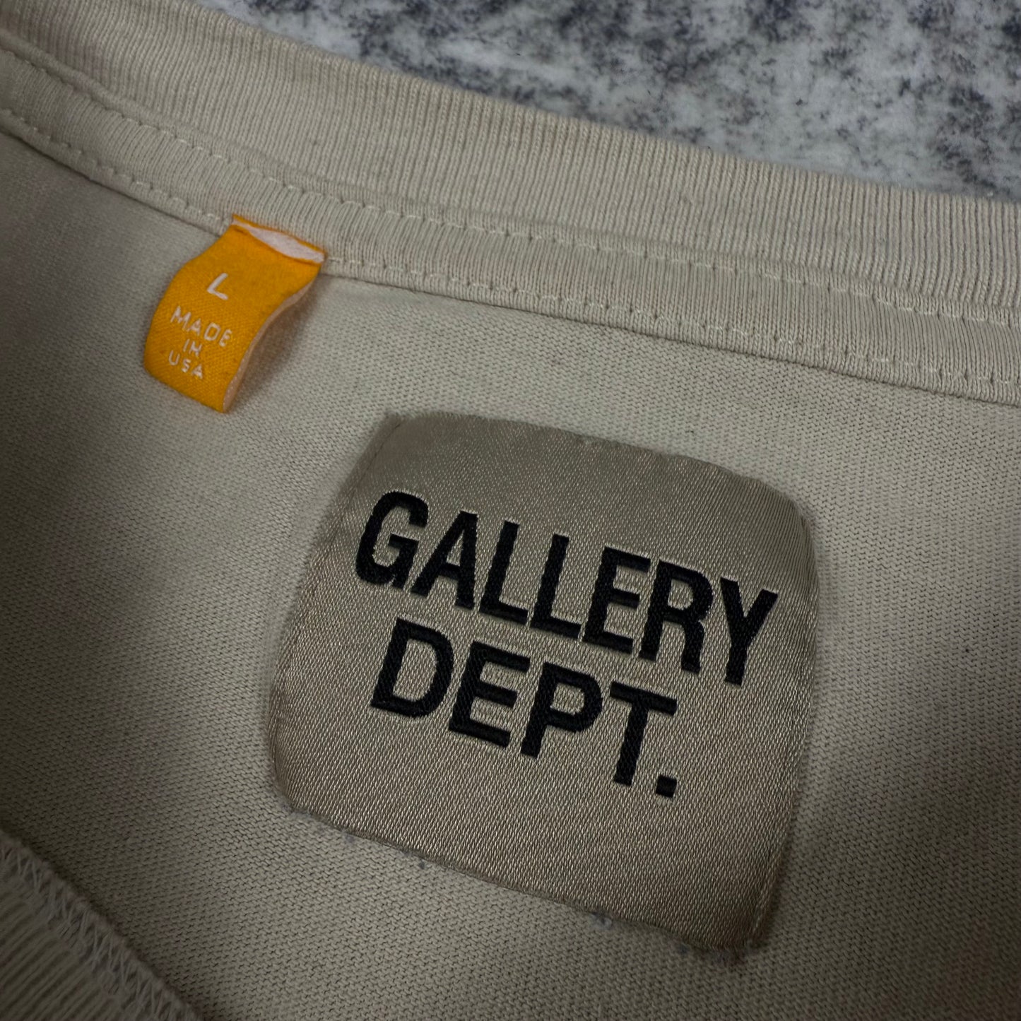 Gallery Dept. Hollywood, CA. Logo ‘Beige’ T-Shirt