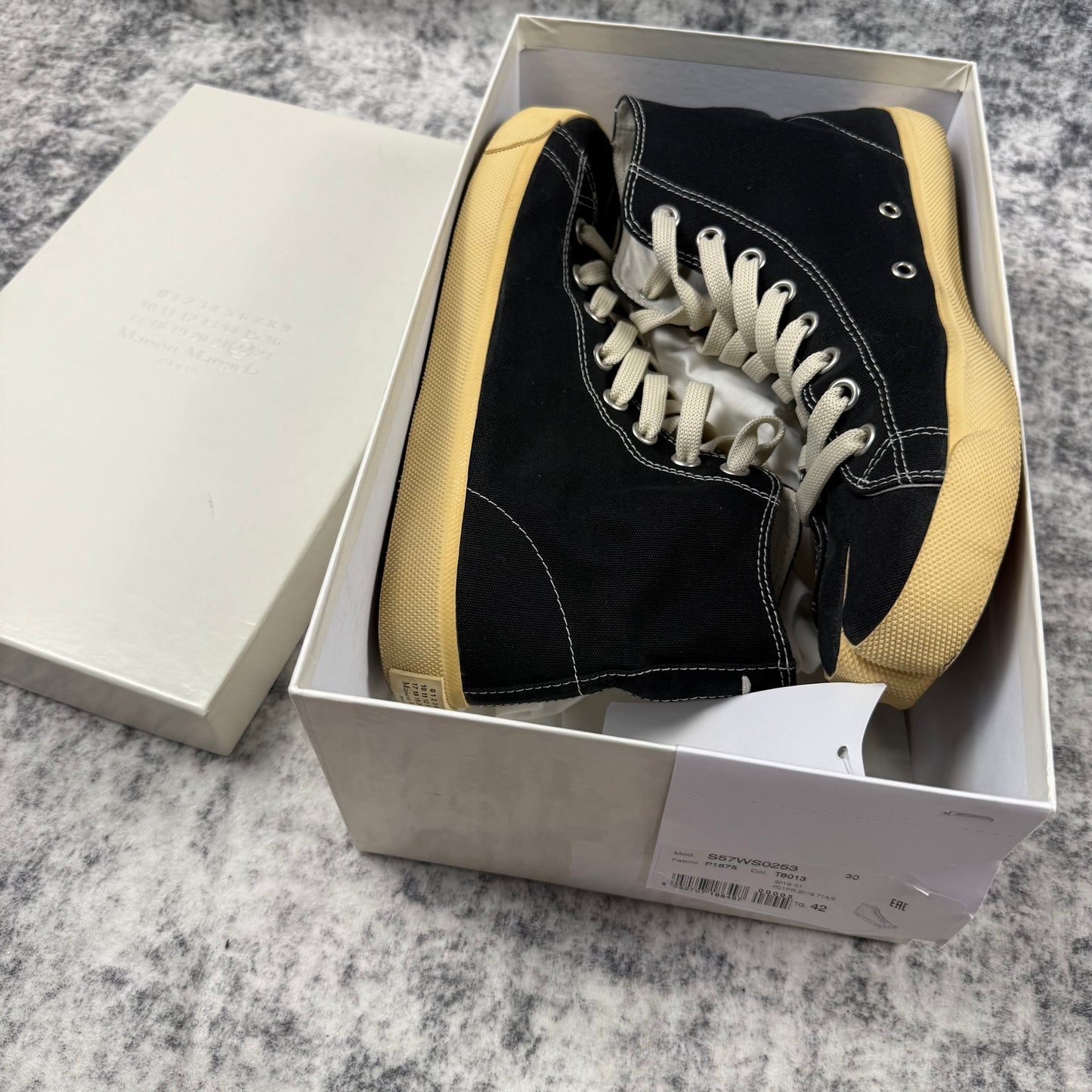 Maison Margiela Vandal Tabi High Top Canvas Sneakers