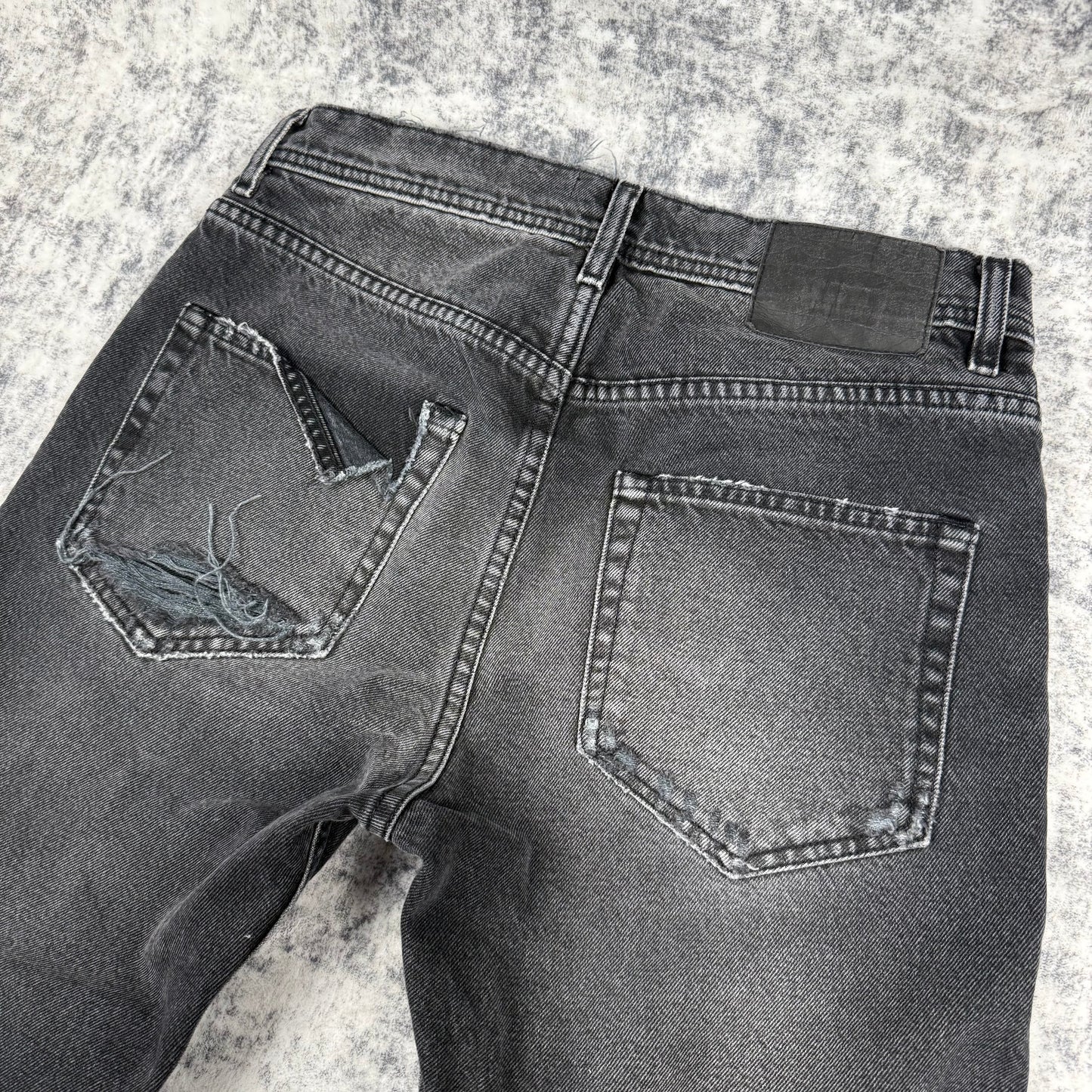 Enfants Riches Déprimés 2023A/W Distressed Burn ‘Black’ Jeans