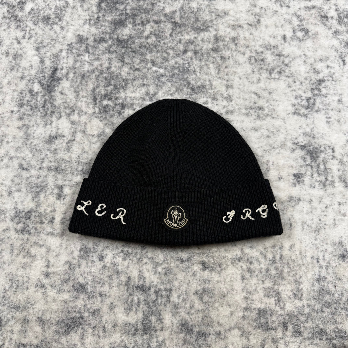 Moncler Genius x Frgmnt Hiroshi Fujiwara Logo Band ‘Black’ Beanie