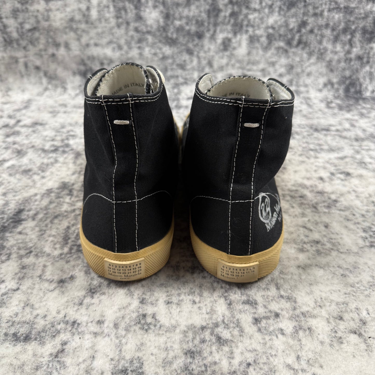 Maison Margiela Vandal Tabi High Top Canvas Sneakers
