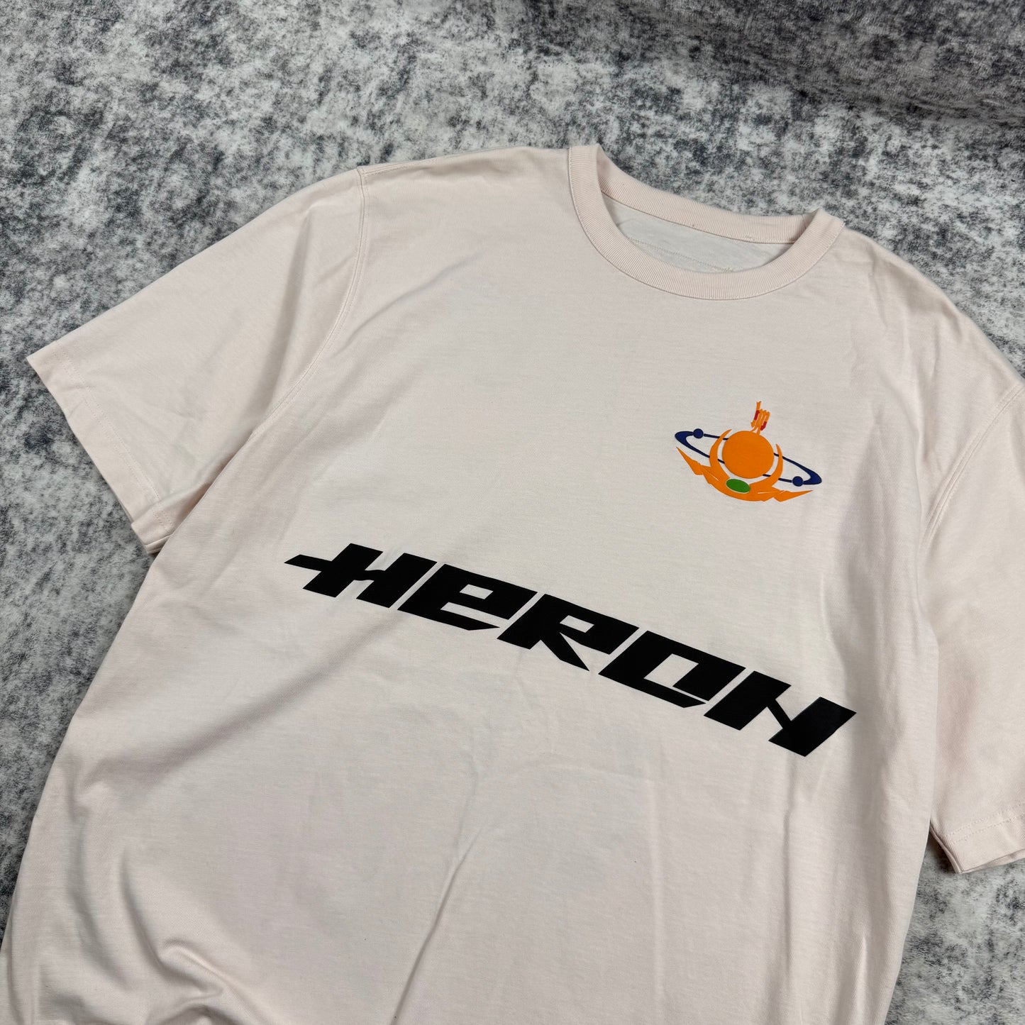 HERON PRESTON - Globe Burn Print T-Shirt