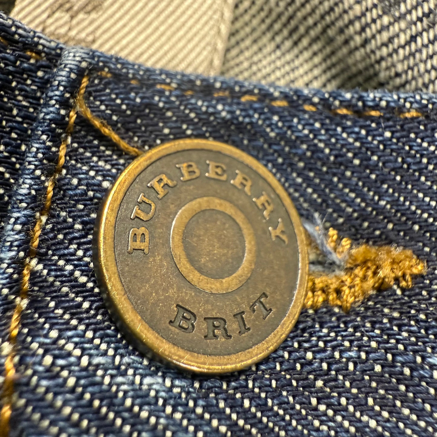 Burberry Dark Wash Straight Fit Denim Jeans