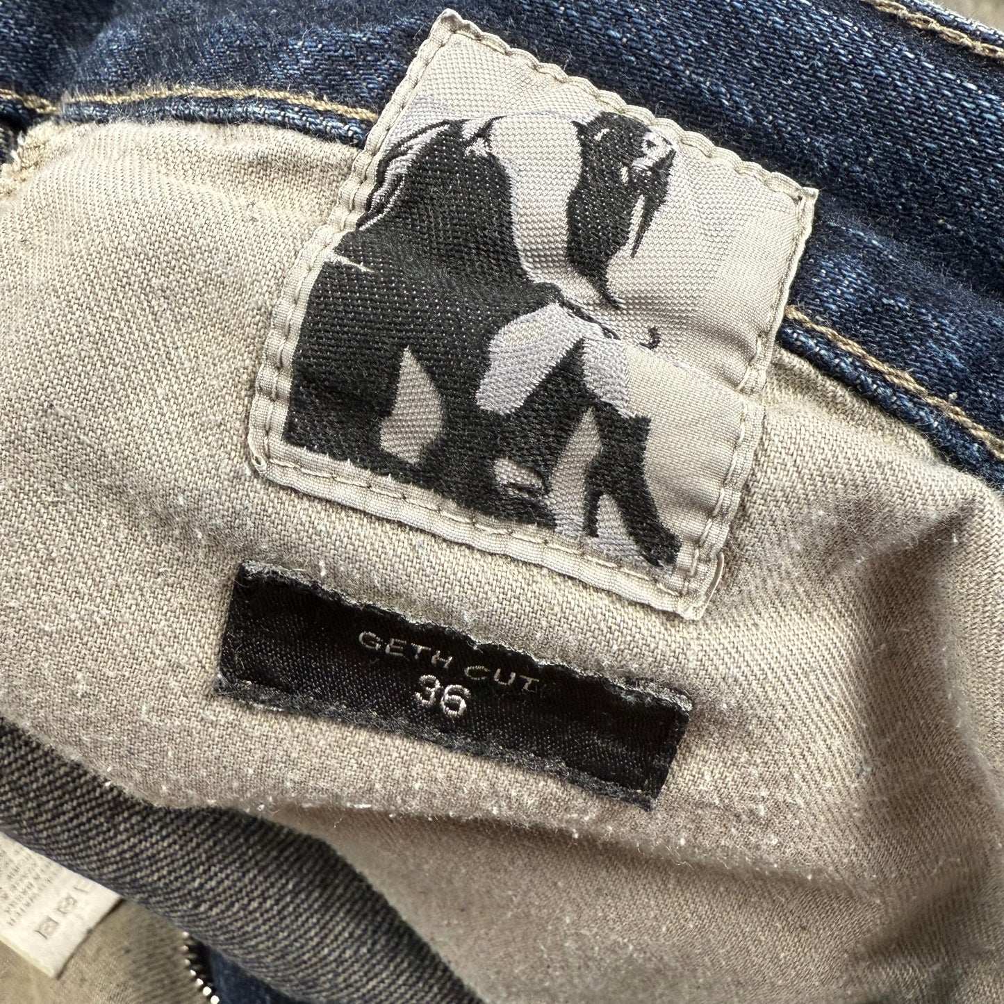 Rick Owens DRKSHW Geth Cut Baggy ‘Mineral Pearl’ Jeans