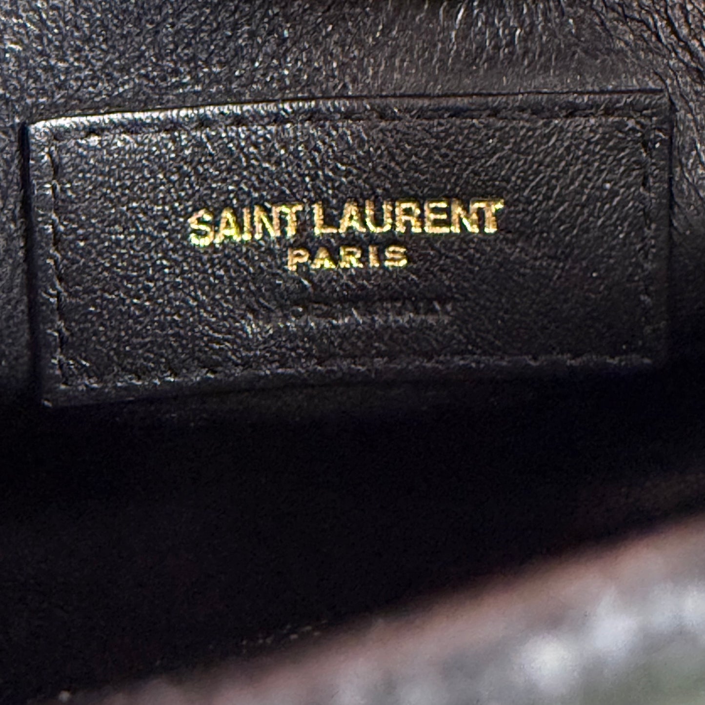 SAINT LAURENT 2018 Small Lambskin Vicky Chain ‘Green’ Crossbody Bag