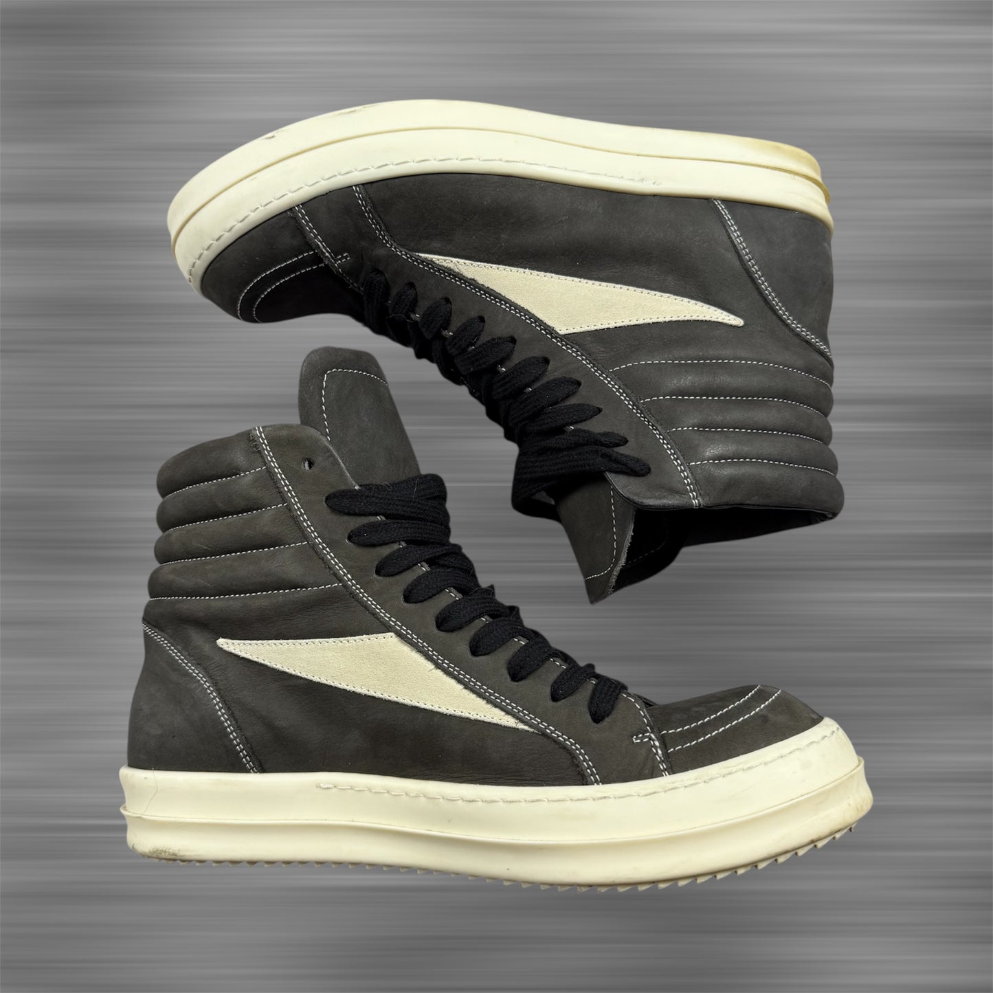 Rick Ownes High Vintage Shoes ‘Dust/Milk’