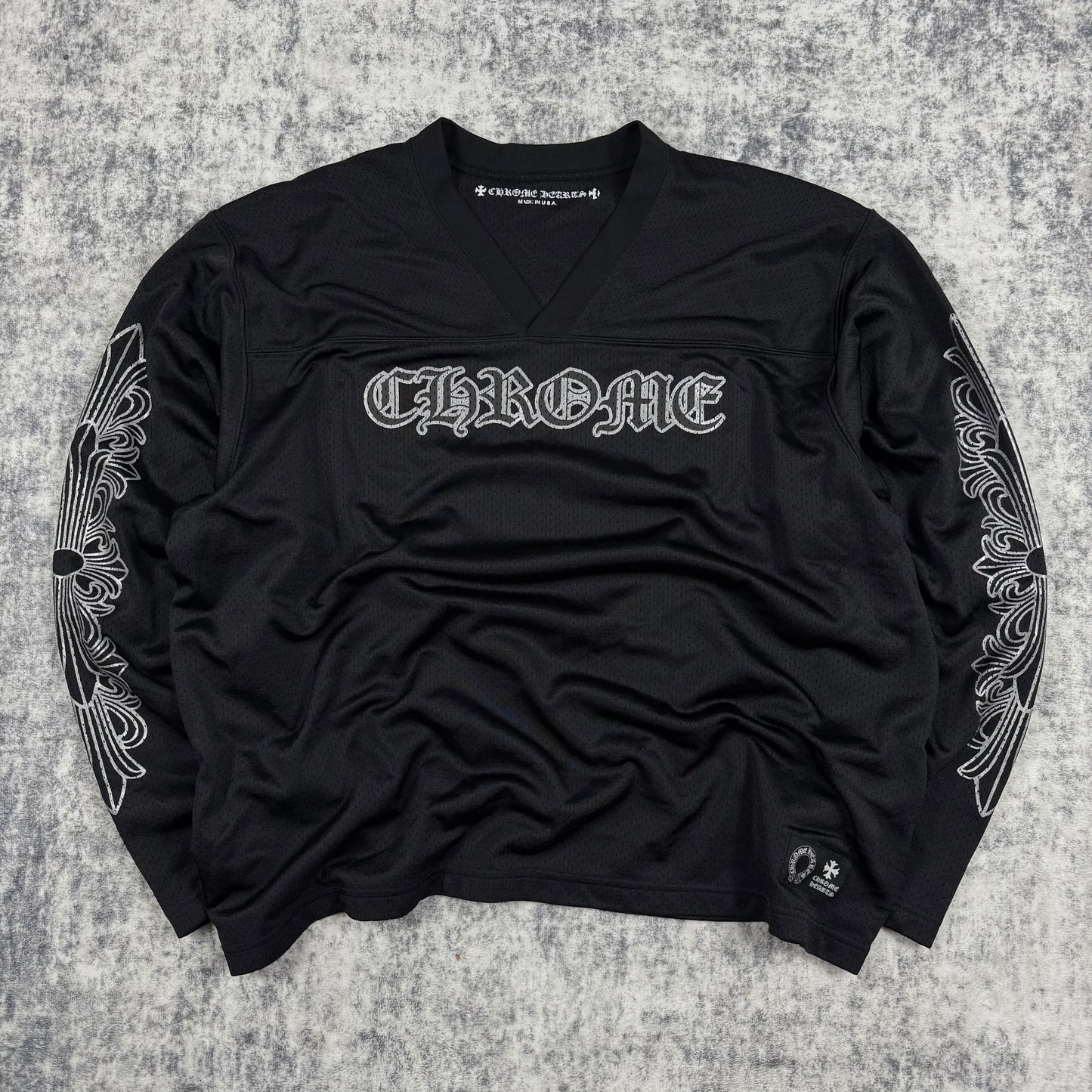 Chrome Hearts Long Sleeve Mesh ‘Black’ Jersey