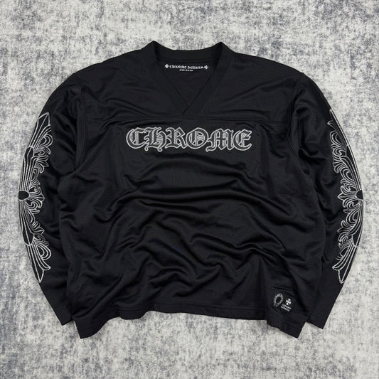 Chrome Hearts Long Sleeve Mesh ‘Black’ Jersey
