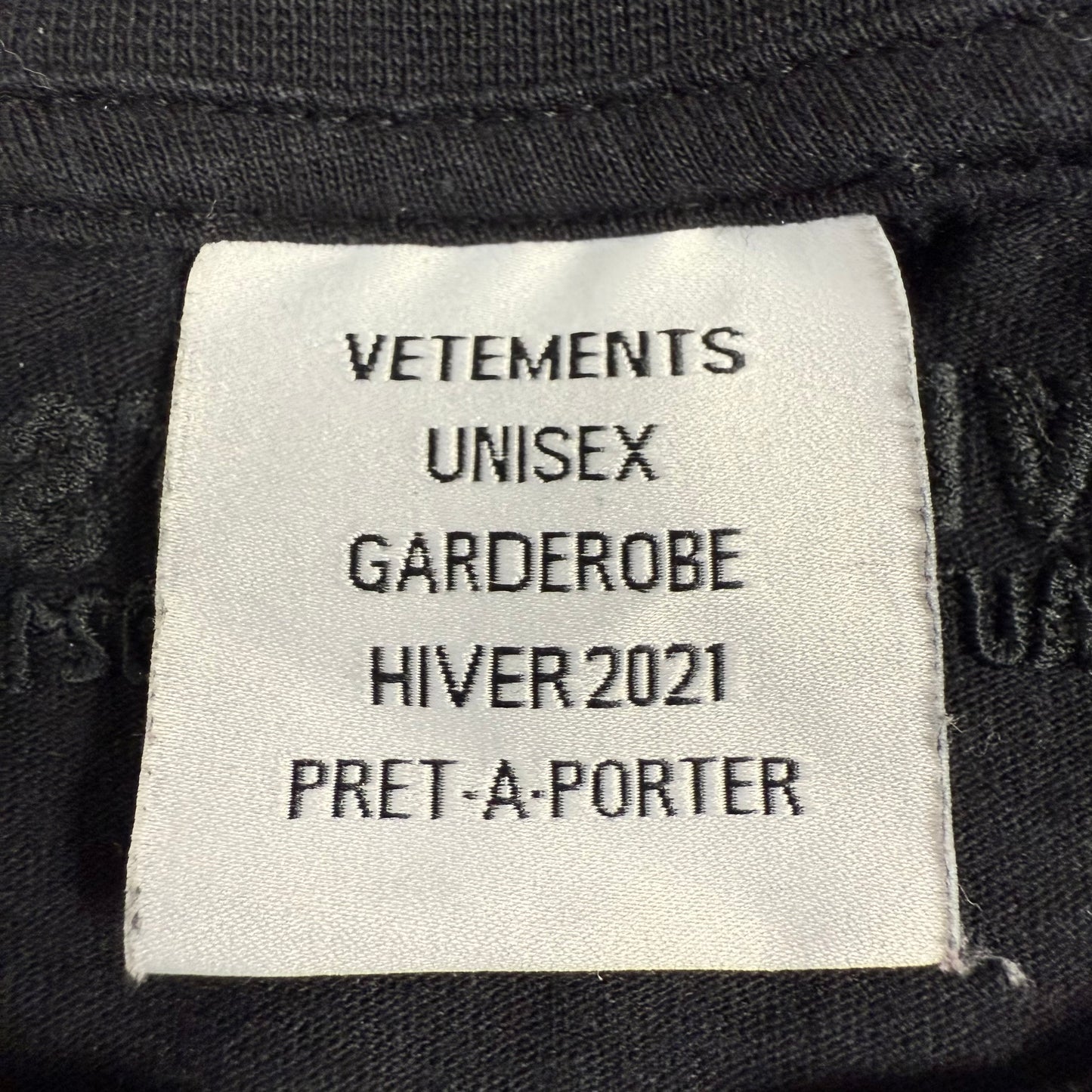 Vetements Logo Front Back ‘Black’ T-Shirt