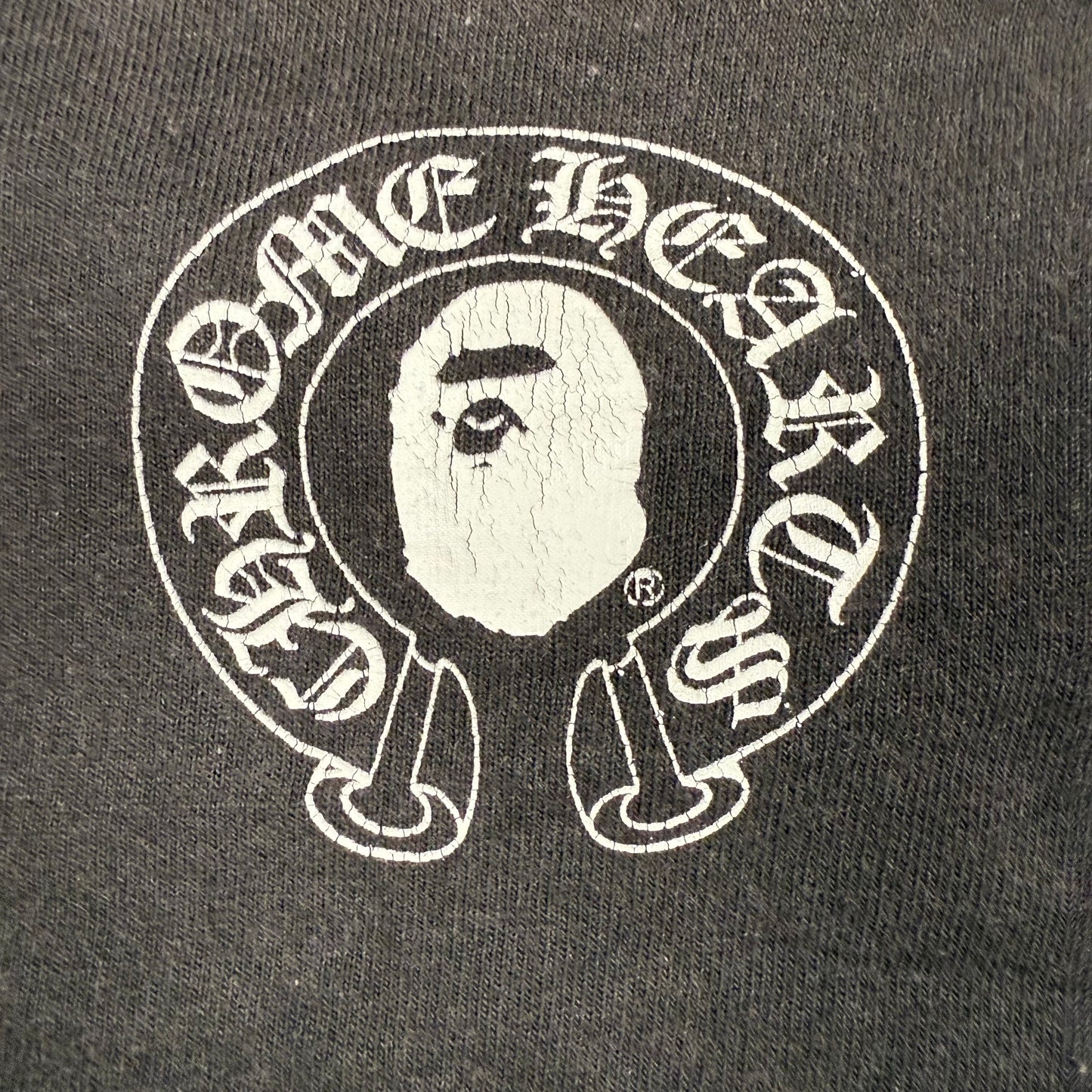 2009 Chrome Hearts BAPE Baby Milo Horseshoe Tee