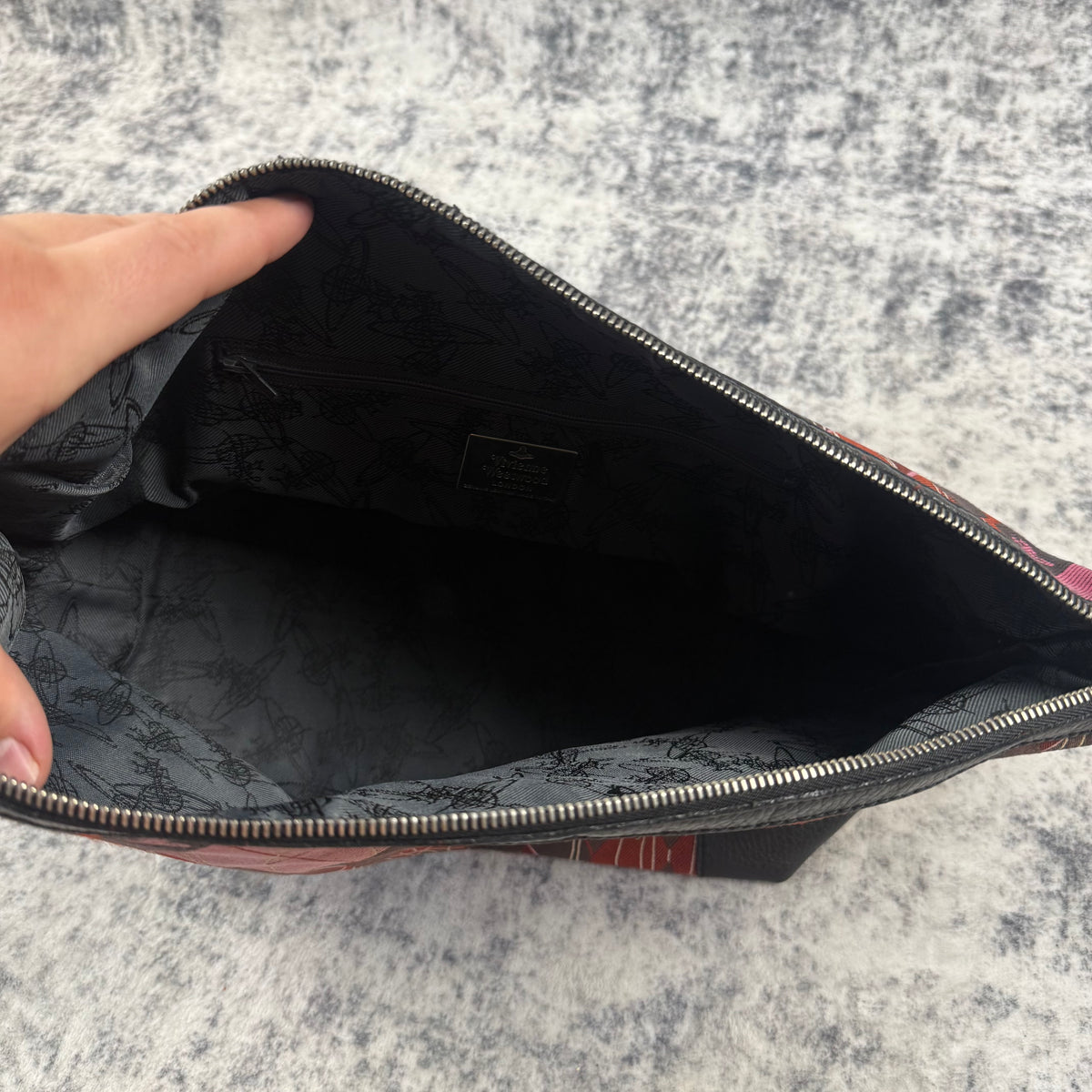 Vivienne Westwood Vintage Argyle Jacquard Orb Shoulder Bag