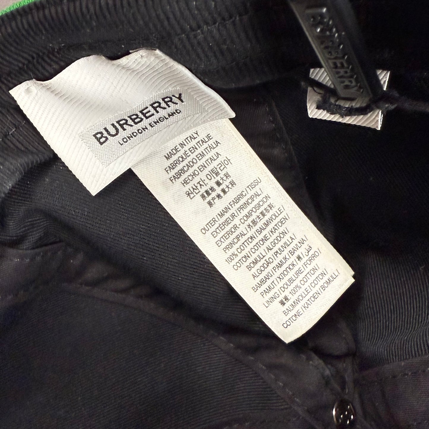 Burberry Logo Patch ‘Green’ Baseball Cap