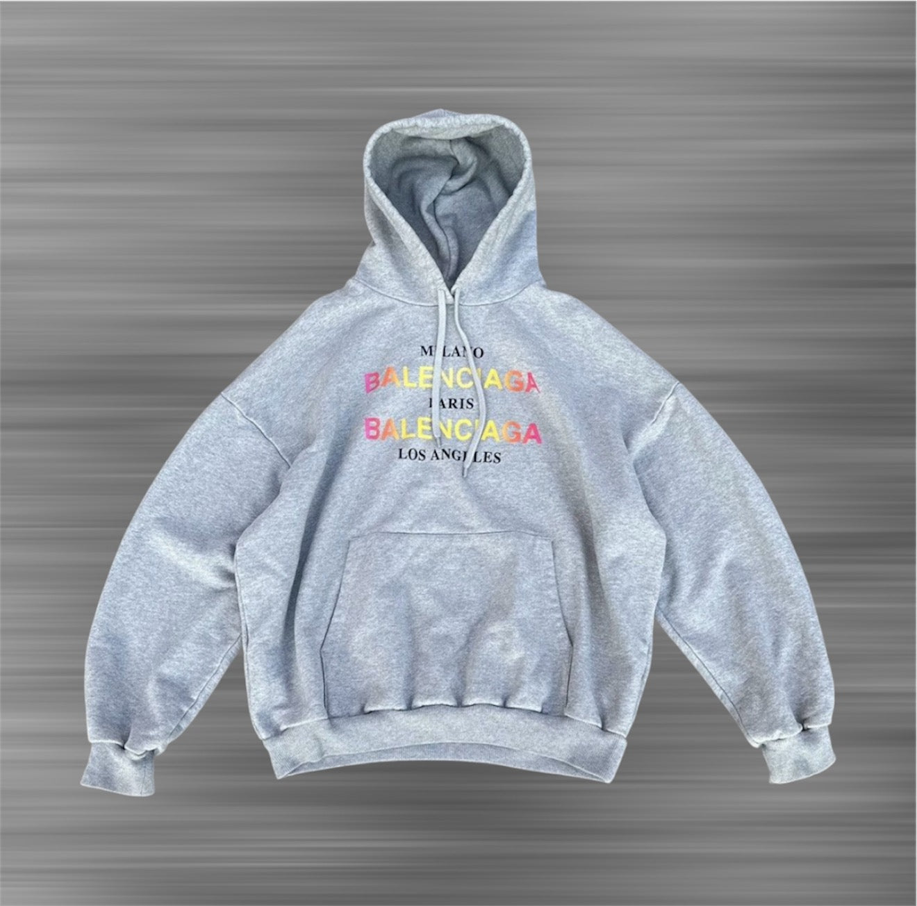 Balenciaga Big Logo Milano Paris Hoodie