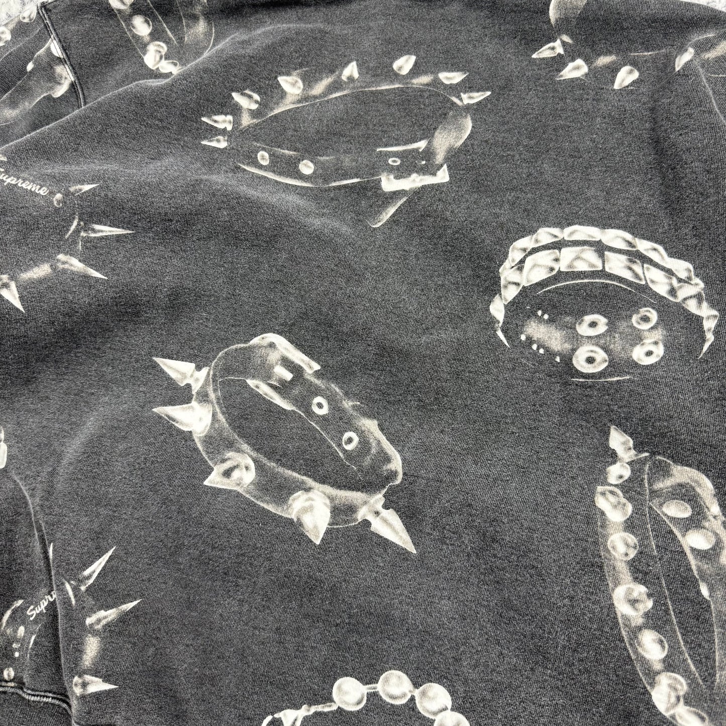 Supreme FW20 Studded Collars ‘Gray’ Hoodie
