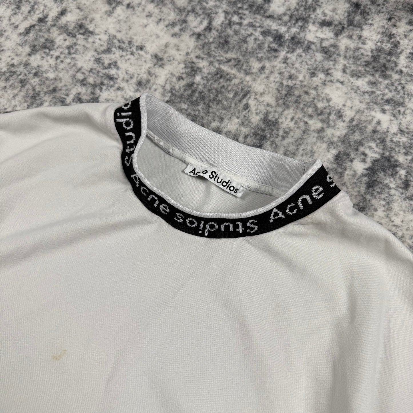 Acne Studios Logo Rib ‘White’ T-Shirt