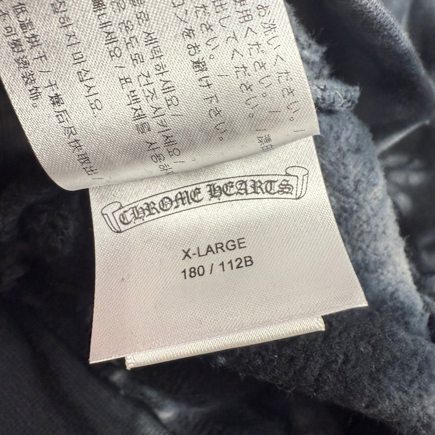 Chrome Hearts Tie-Dye ‘Black&White’ Horseshoe Hoodie