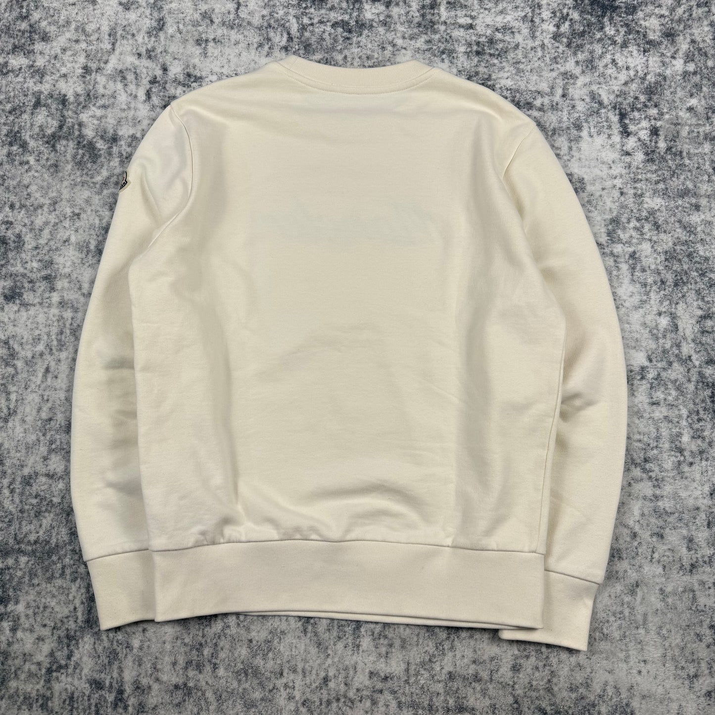 Moncler Embroidered Logo ‘Cream’ Crewneck