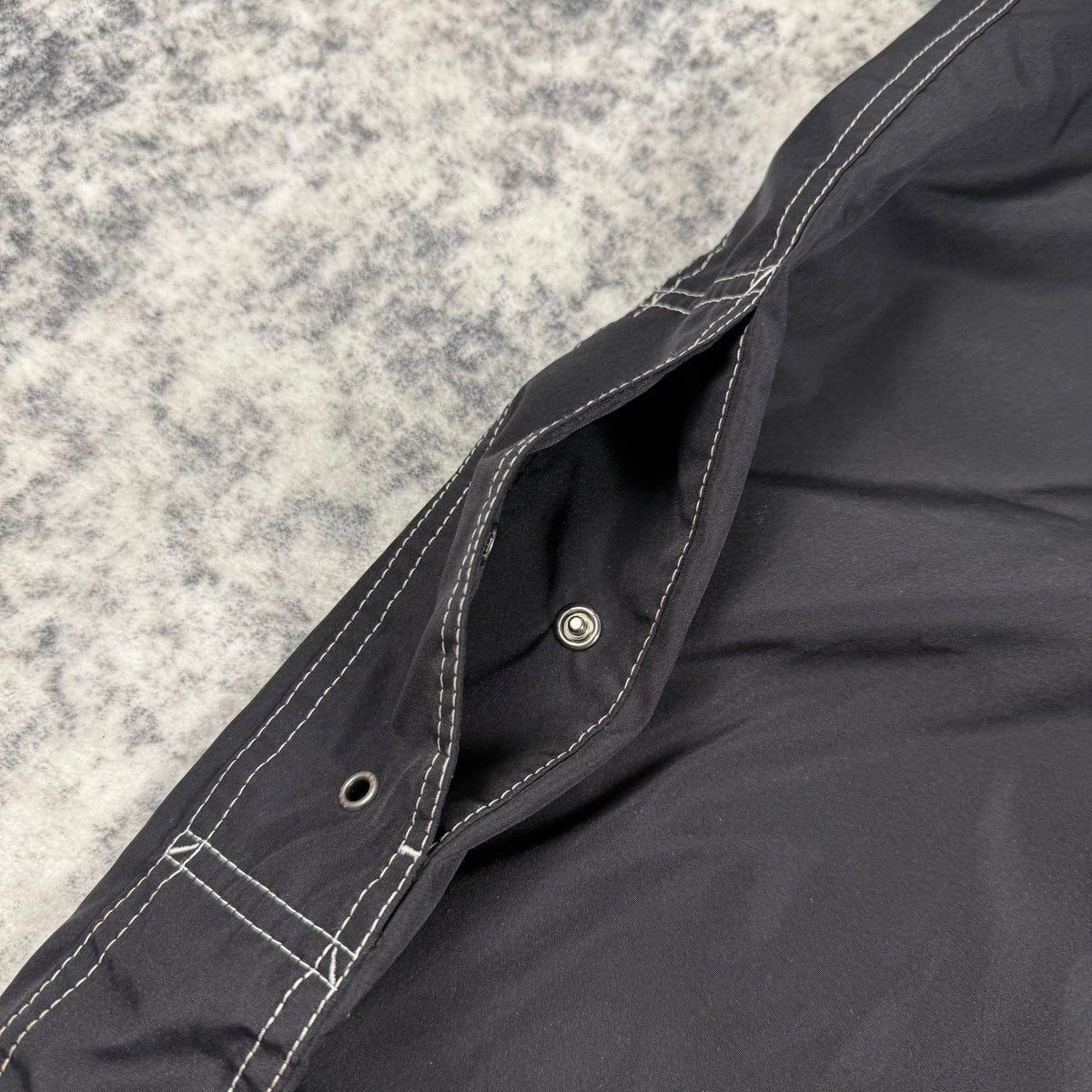 Vintage Gucci Black Contrast Stitch Technical Pants