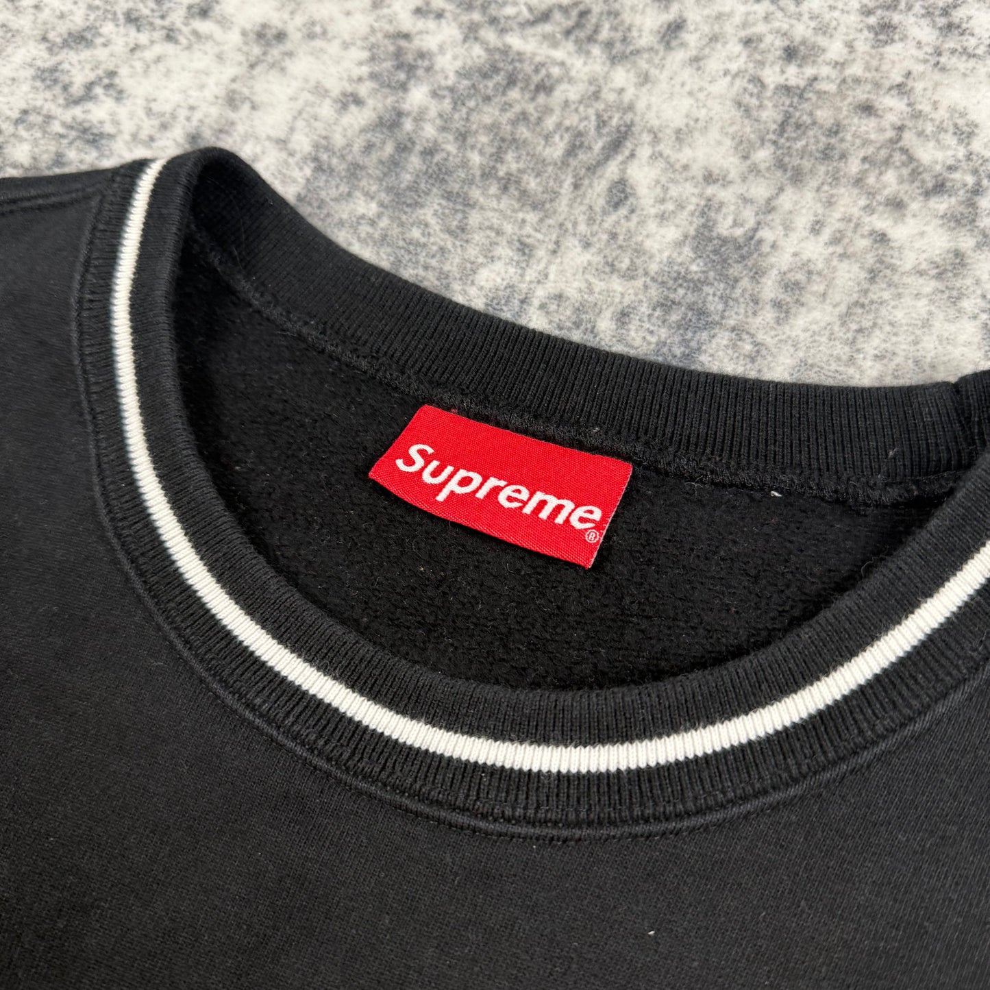 Supreme FW/19 Piping ‘Black’ Crewneck