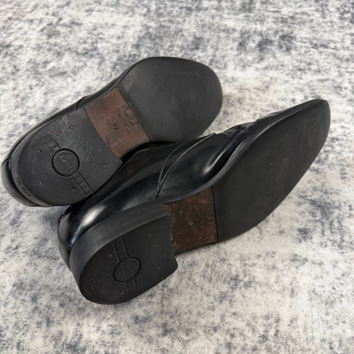 Dior Homme Black Leather Derby Shoes