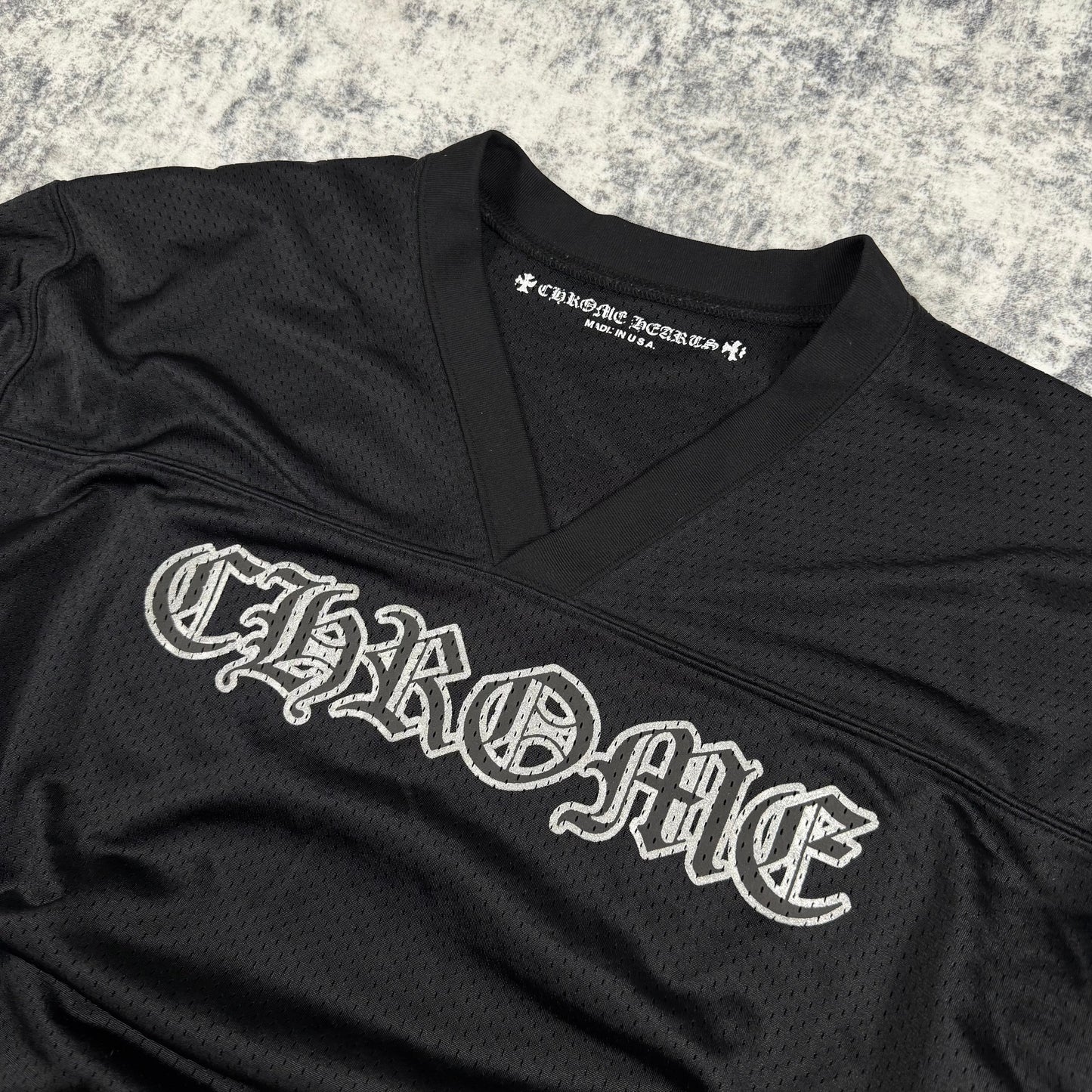 Chrome Hearts Long Sleeve Mesh ‘Black’ Jersey