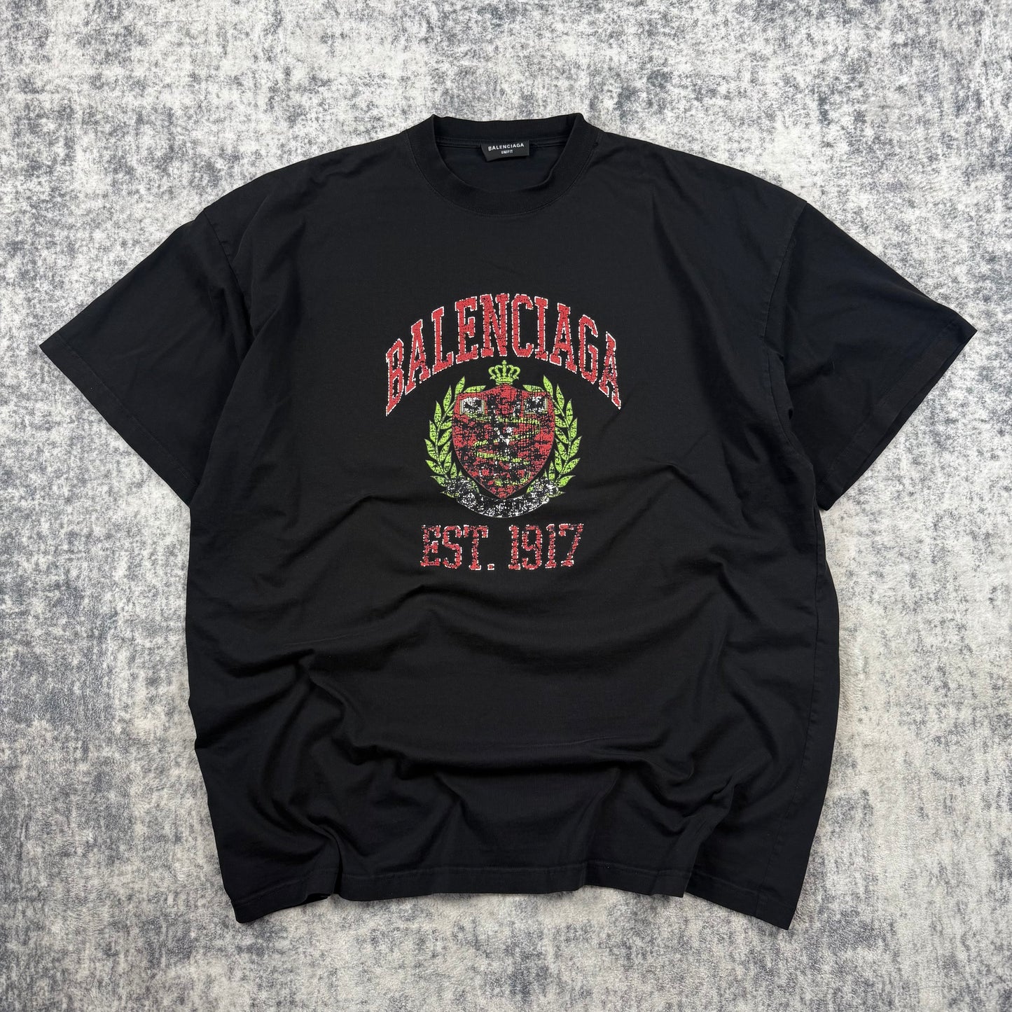 Balenciaga College Oversized ‘Black’ T-Shirt