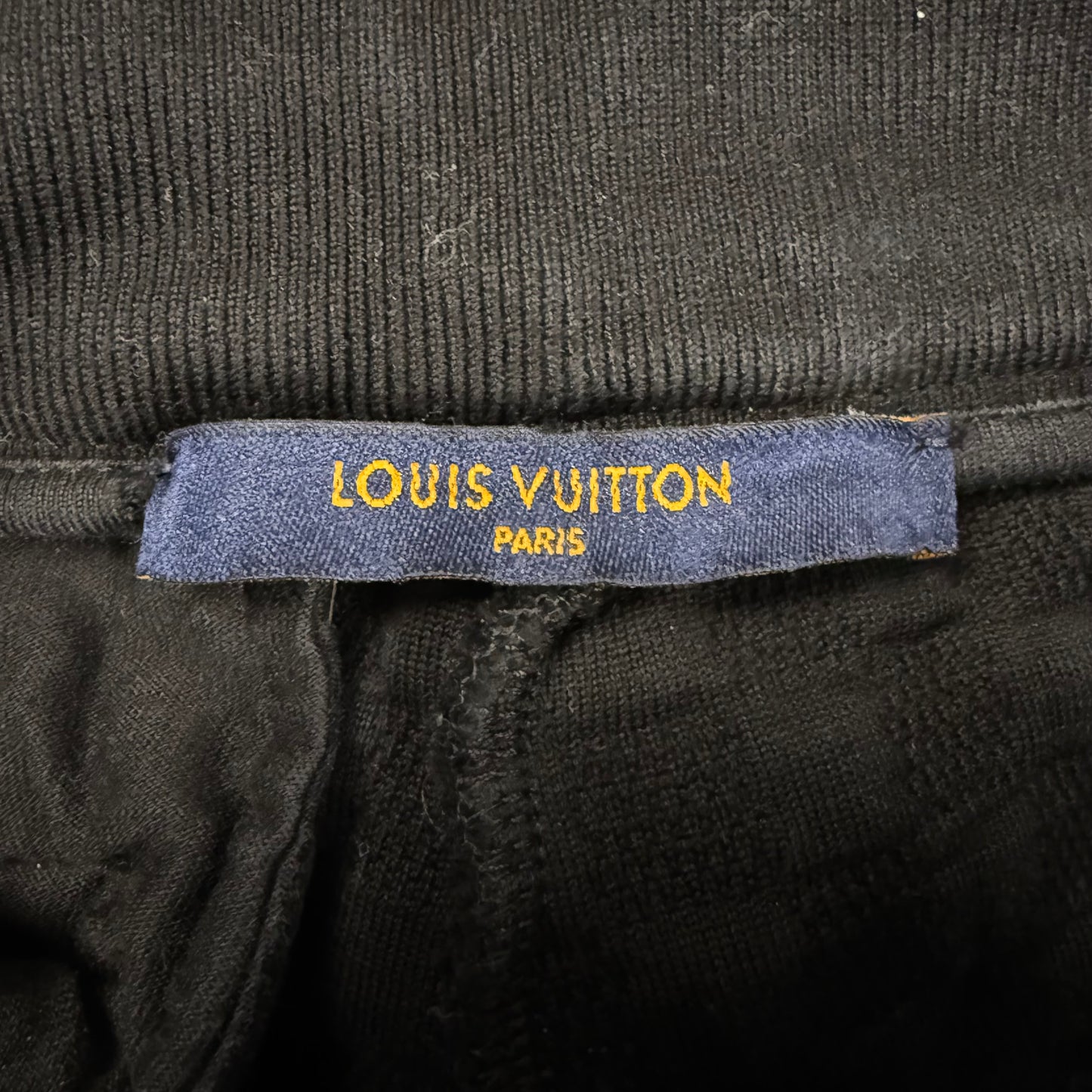 Louis Vuitton Waffle Knit Track ʼBlack’ Sweatpants