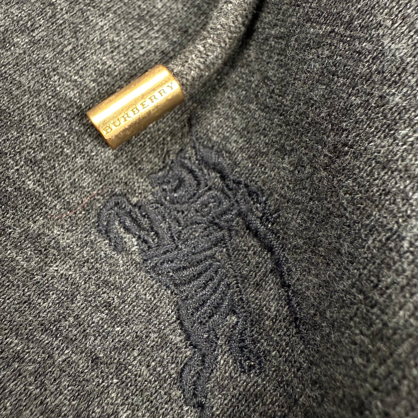 Burberry Nova Check Hood ‘Dark Grey’ Zip-Up Hoodie