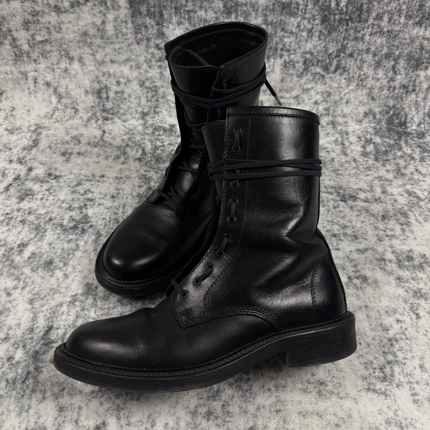 Saint Laurent Paris AW14-15 ‘Ranger’ Combat Lace-up Leather Boots