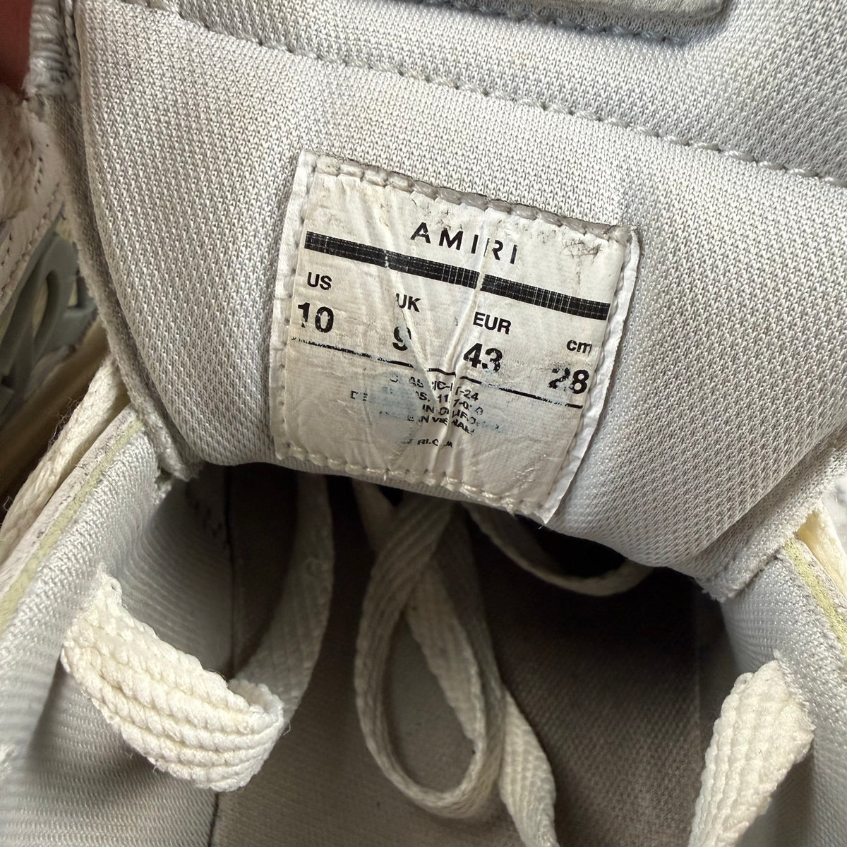 AMIRI Classic MA-1 ‘White/Grey’ Shoes