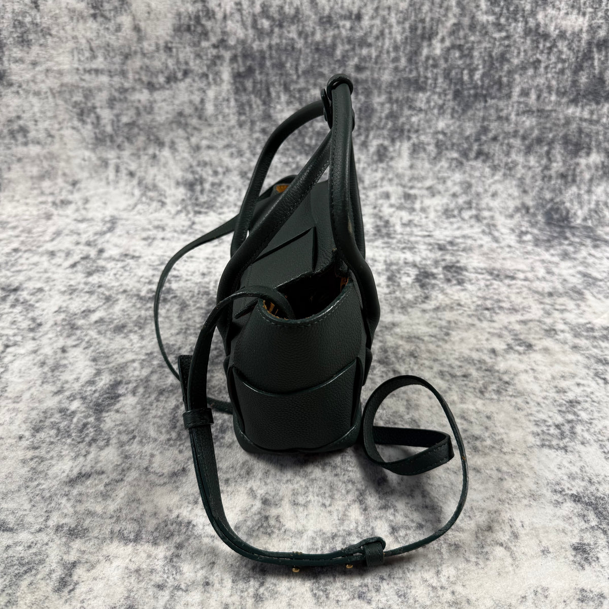 Bottega Veneta Mini Arco Intrecciato Leather Tote Bag