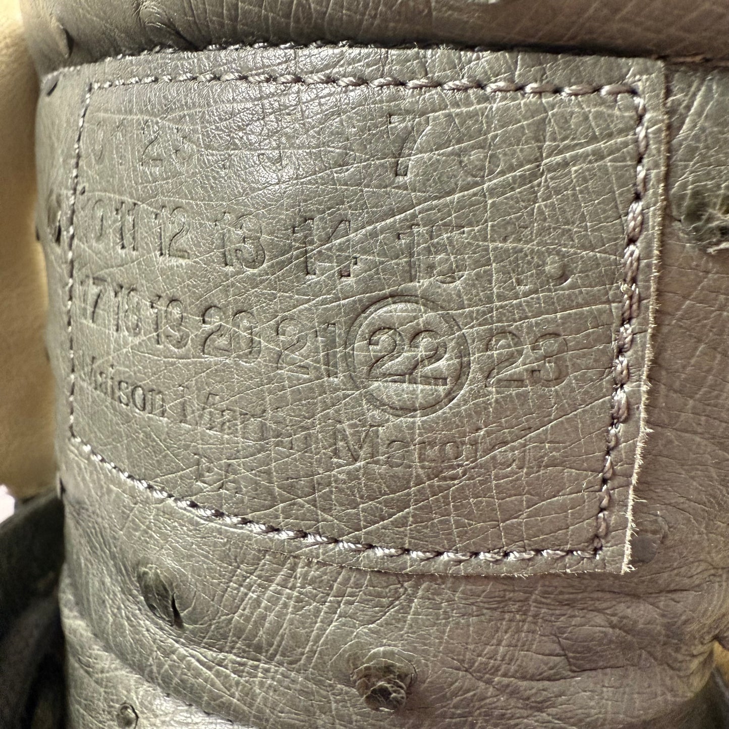 Maison Margiela Future Ostrich Leather Shoes