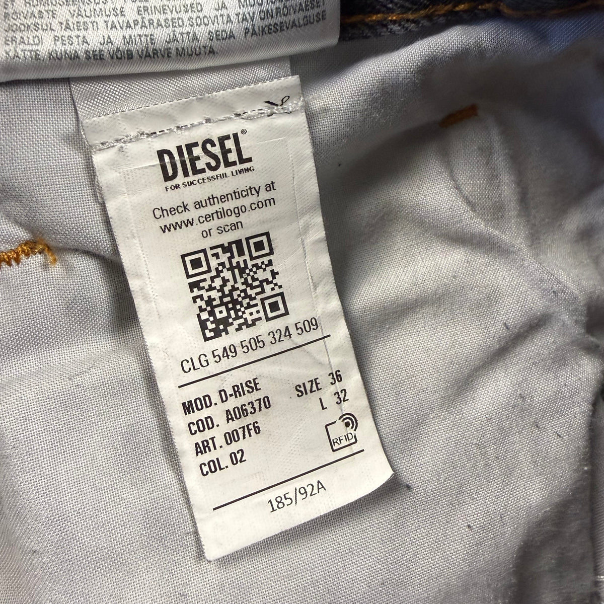 Diesel 1996 D-Sire Distressed Baggy Jeans