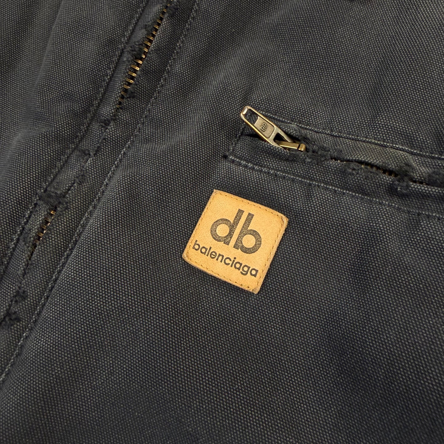 Balenciaga Workwear Distressed ‘Black’ Detroit Jacket