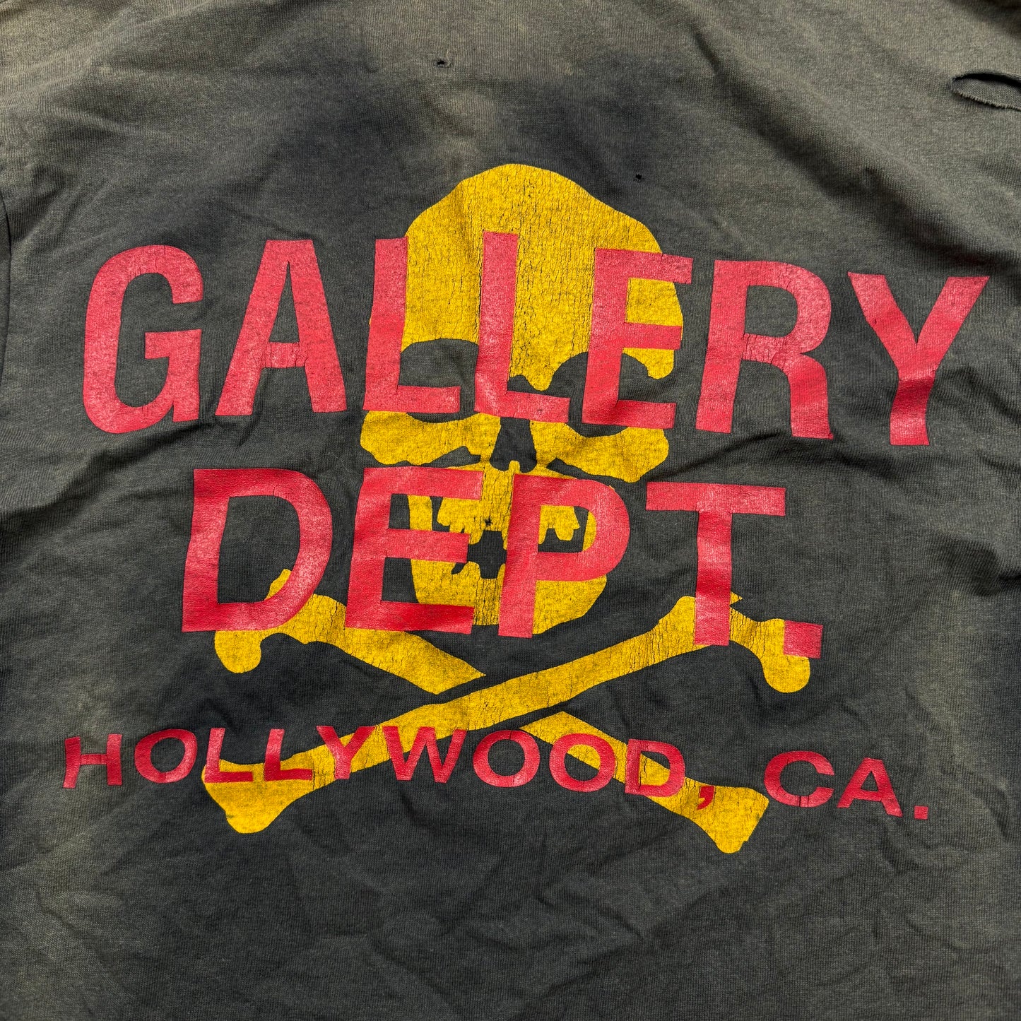 Gallery Dept. Skull Logo Distressed Shirt