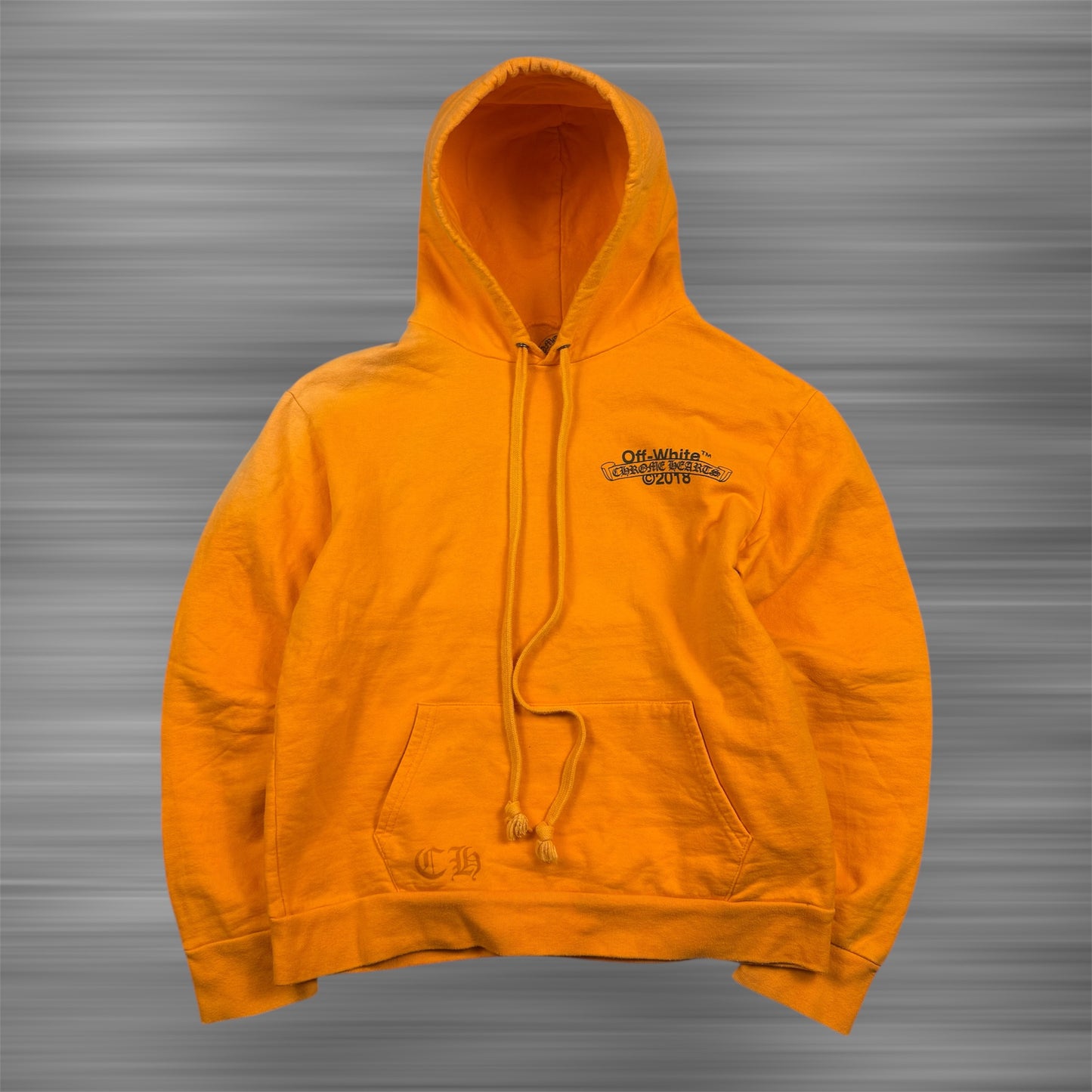 Chrome Hearts x OFF-WHITE 2018 ‘Orange’ Hoodie