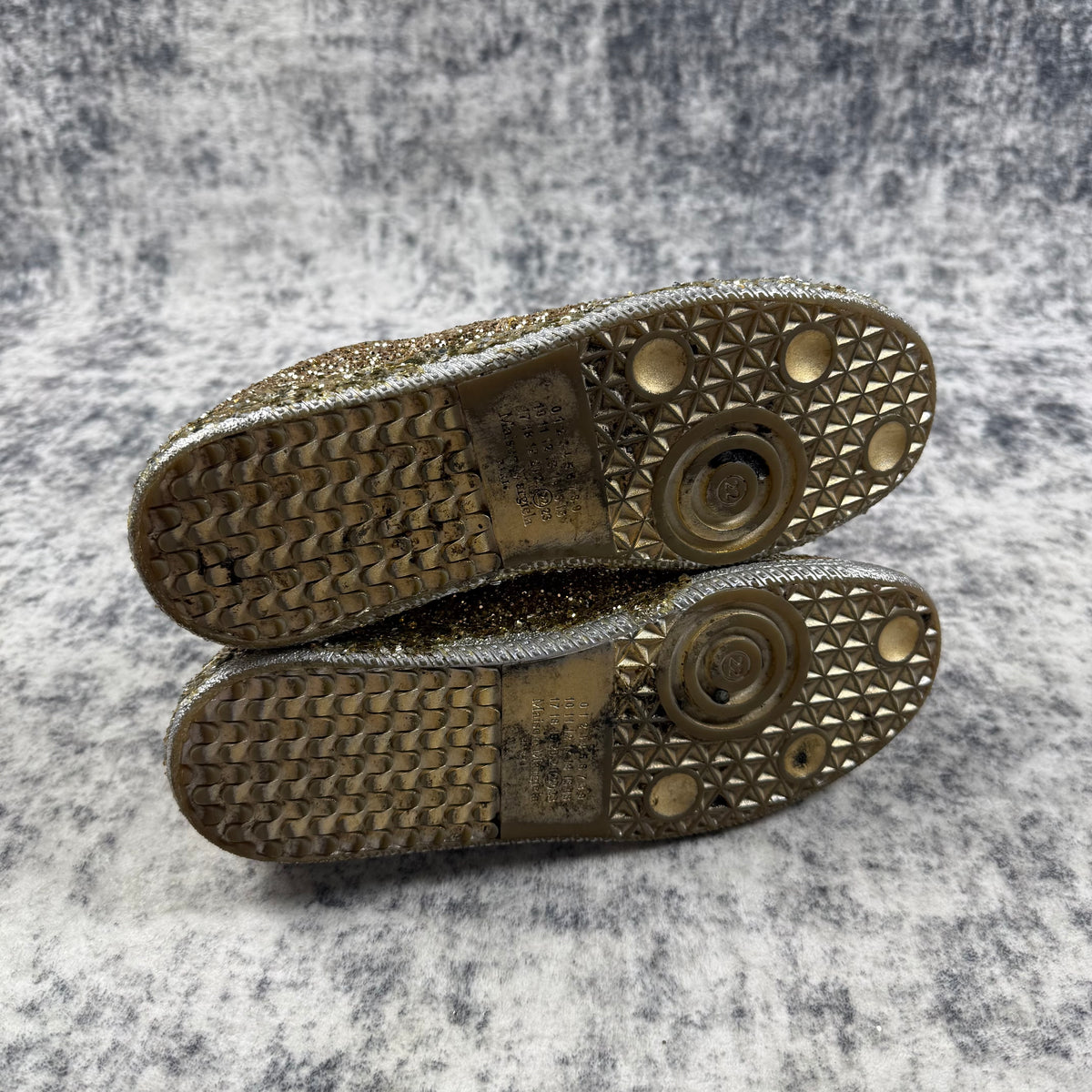 Maison Margiela Gold Glitter Replica Sneakers