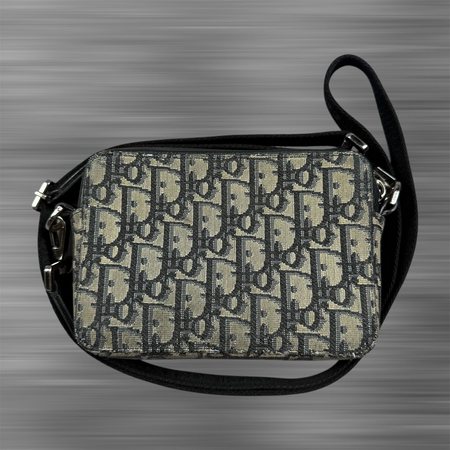 Dior 2020 Oblique Jacquard Zipped Pouch Crossbody