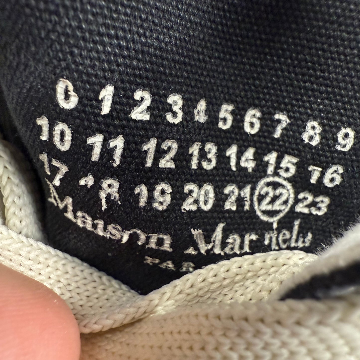 Maison Margiela Vandal Tabi High Top Canvas Sneakers