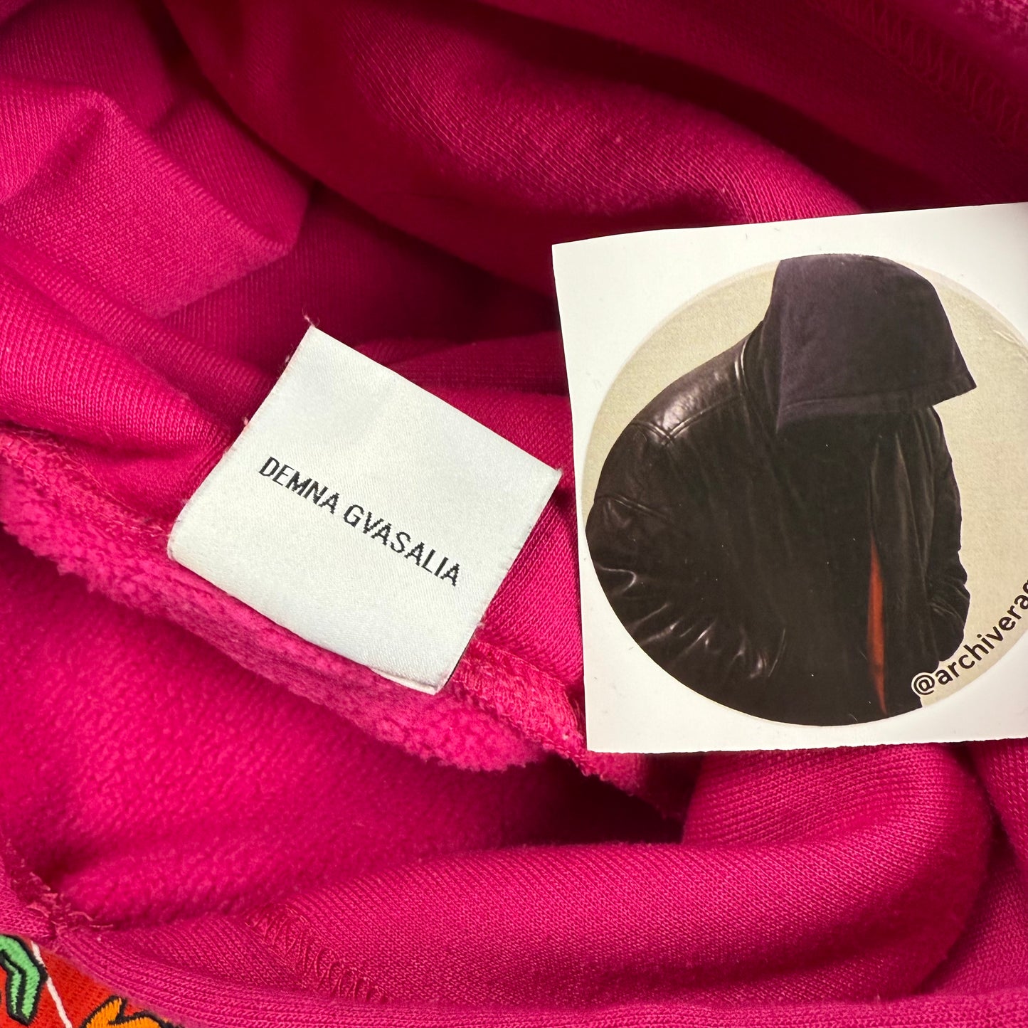 Vetements Augmented Reality Cartoon ‘Pink’ Hoodie
