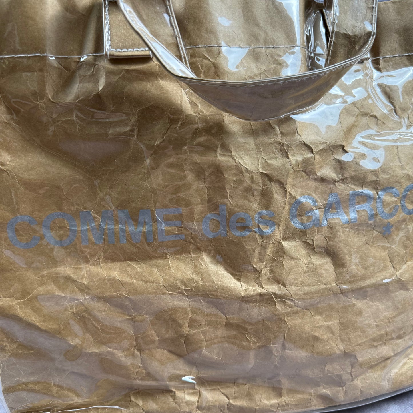 Vintage Come Des Garçons Clear Plastic Bag