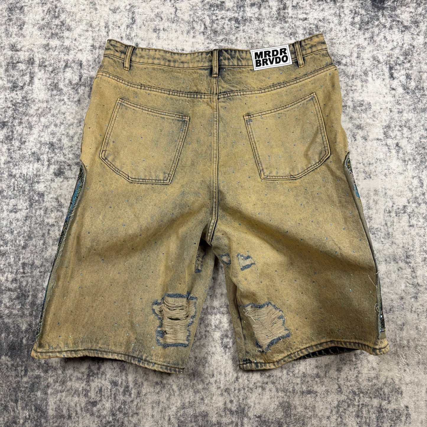 Who Decides War Unfurled Denim Shorts
