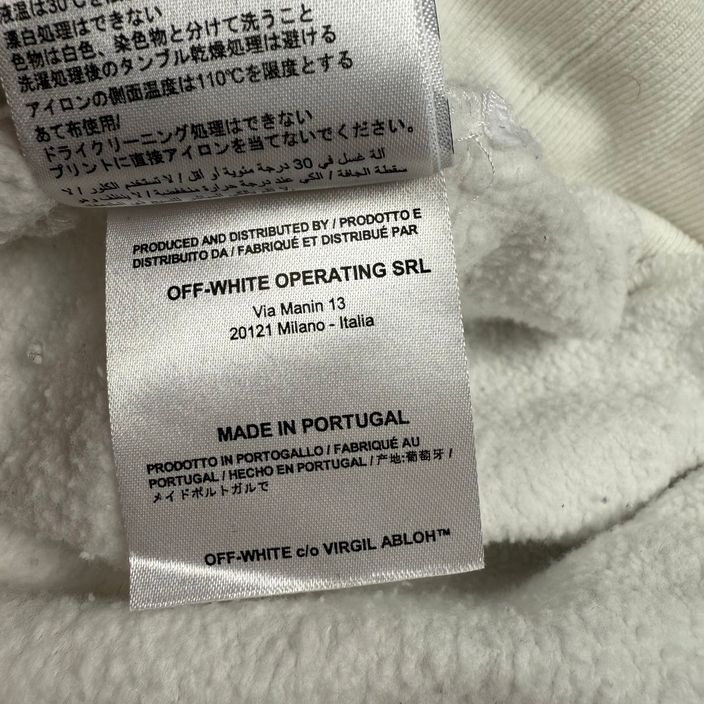 OFF-WHITE 02  Caravaggio ‘White’ Hoodie