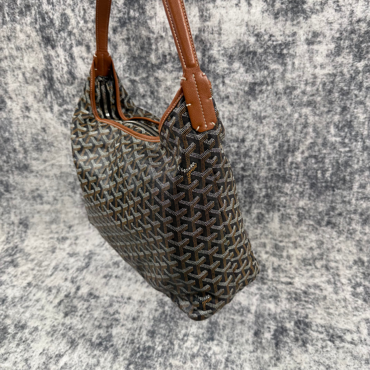 Goyard Bohème Black Goyardine Limited Edition Hobo Bag